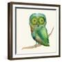 Green Owl-Wyanne-Framed Giclee Print