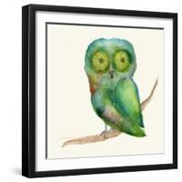 Green Owl-Wyanne-Framed Giclee Print