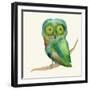 Green Owl-Wyanne-Framed Giclee Print