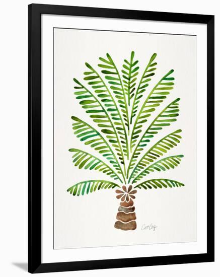 Green Palm Tree-Cat Coquillette-Framed Art Print