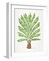 Green Palm Tree-Cat Coquillette-Framed Art Print