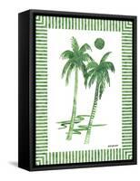 Green Palms I-Nicholas Biscardi-Framed Stretched Canvas