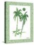 Green Palms I-Nicholas Biscardi-Stretched Canvas