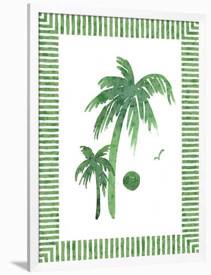 Green Palms II-Nicholas Biscardi-Framed Art Print