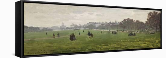 Green Park, London, 1870-71 (Oil on Canvas)-Claude Monet-Framed Stretched Canvas