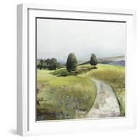 Green Pastoral Landscape-Allison Pearce-Framed Art Print