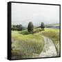 Green Pastoral Landscape-Allison Pearce-Framed Stretched Canvas