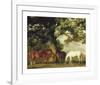 Green Pastures (A Family Group) - Detail-George Stubbs-Framed Premium Giclee Print
