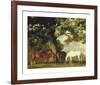 Green Pastures (A Family Group) - Detail-George Stubbs-Framed Premium Giclee Print