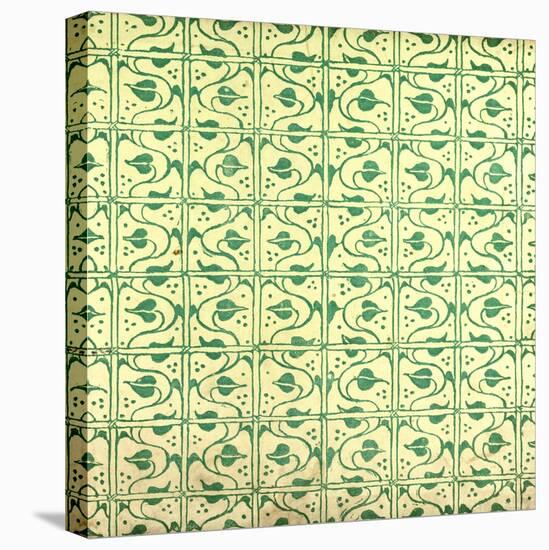 Green Pattern-null-Stretched Canvas