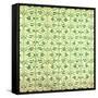 Green Pattern-null-Framed Stretched Canvas