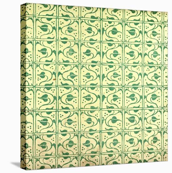 Green Pattern-null-Stretched Canvas