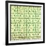 Green Pattern-null-Framed Giclee Print