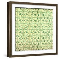 Green Pattern-null-Framed Giclee Print