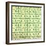 Green Pattern-null-Framed Giclee Print