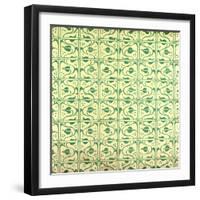 Green Pattern-null-Framed Giclee Print