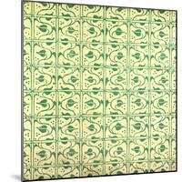 Green Pattern-null-Mounted Giclee Print