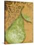 Green Pear Damask-Diane Stimson-Stretched Canvas