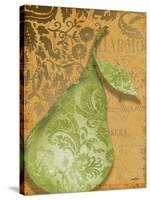 Green Pear Damask-Diane Stimson-Stretched Canvas