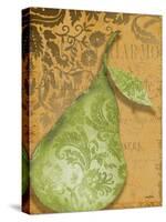 Green Pear Damask-Diane Stimson-Stretched Canvas