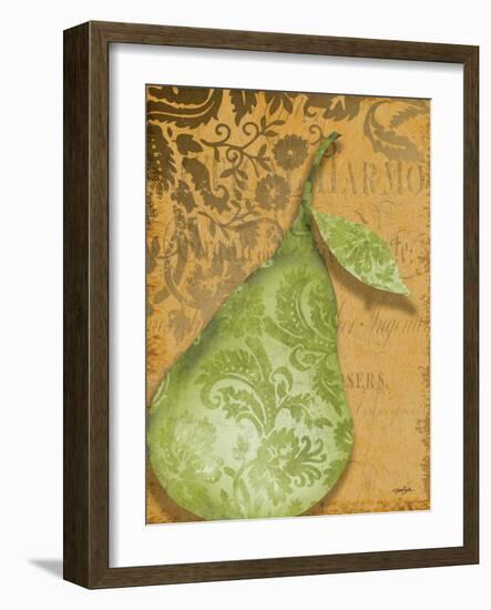 Green Pear Damask-Diane Stimson-Framed Art Print