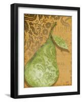 Green Pear Damask-Diane Stimson-Framed Art Print