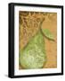 Green Pear Damask-Diane Stimson-Framed Art Print