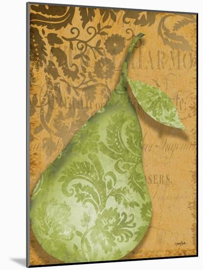 Green Pear Damask-Diane Stimson-Mounted Art Print