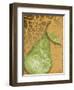 Green Pear Damask-Diane Stimson-Framed Art Print