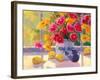 Green Pears and Cosmos-Suzanne Hoefler-Framed Giclee Print