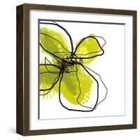 Green Petals-Jan Weiss-Framed Art Print