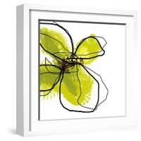 Green Petals-Jan Weiss-Framed Art Print