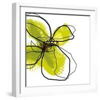 Green Petals-Jan Weiss-Framed Art Print