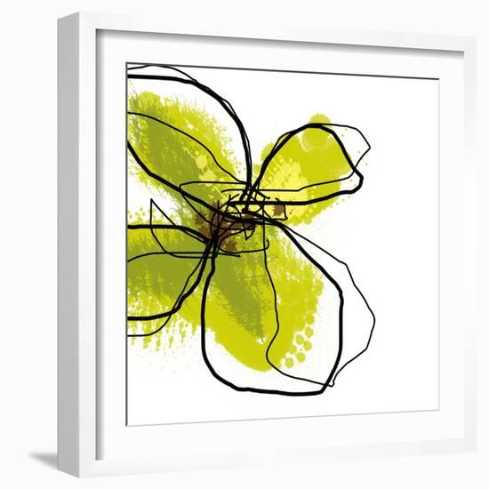 Green Petals-Jan Weiss-Framed Art Print