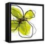 Green Petals-Jan Weiss-Framed Stretched Canvas