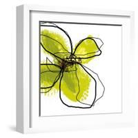 Green Petals-Jan Weiss-Framed Art Print