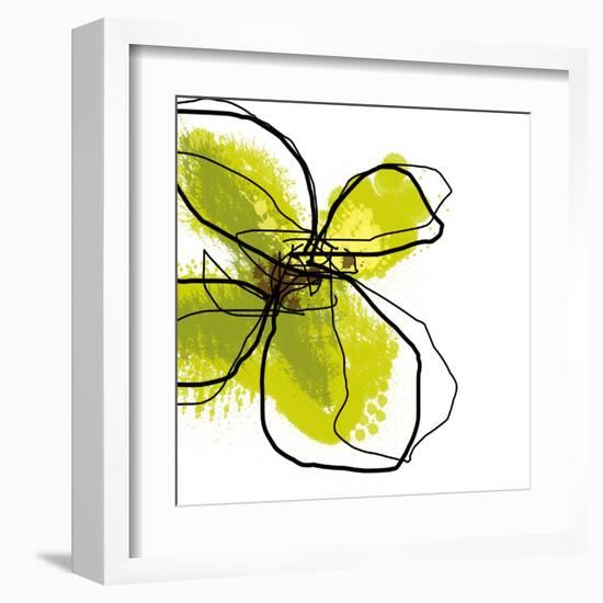 Green Petals-Jan Weiss-Framed Art Print