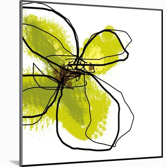 Green Petals-Jan Weiss-Mounted Art Print