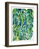 Green Philodendron-Cat Coquillette-Framed Art Print