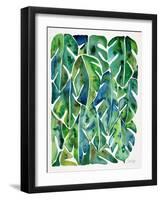 Green Philodendron-Cat Coquillette-Framed Art Print