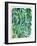 Green Philodendron-Cat Coquillette-Framed Art Print