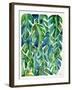 Green Philodendron-Cat Coquillette-Framed Art Print