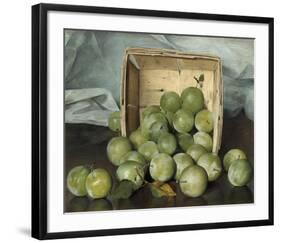 Green Plums, c.1885-Joseph Decker-Framed Premium Giclee Print