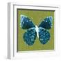 Green Pop Butterfly-Christine Caldwell-Framed Art Print