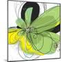 Green Pop Petals 1-Jan Weiss-Mounted Art Print