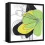 Green Pop Petals 2-Jan Weiss-Framed Stretched Canvas