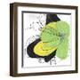 Green Pop Petals 2-Jan Weiss-Framed Art Print