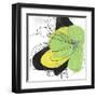 Green Pop Petals 2-Jan Weiss-Framed Art Print