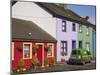 Green Post Van Outside Houses in Main Street of Historical Village on Ring of Beara Tourist Route-Pearl Bucknall-Mounted Photographic Print