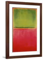 Green, Red, on Orange-Mark Rothko-Framed Art Print